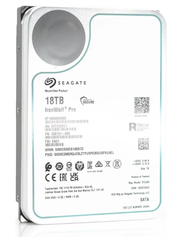 HDD Seagate IronWolf Pro 18TB 3.5 inch - ST18000NE000
