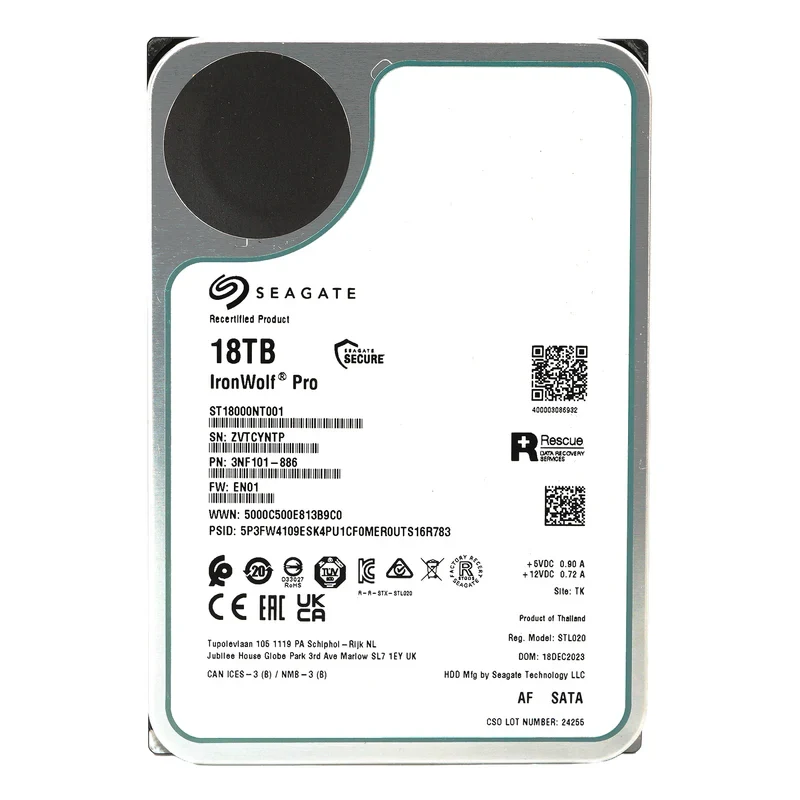 HDD Seagate IronWolf Pro 18TB 3.5 inch - ST18000NT001