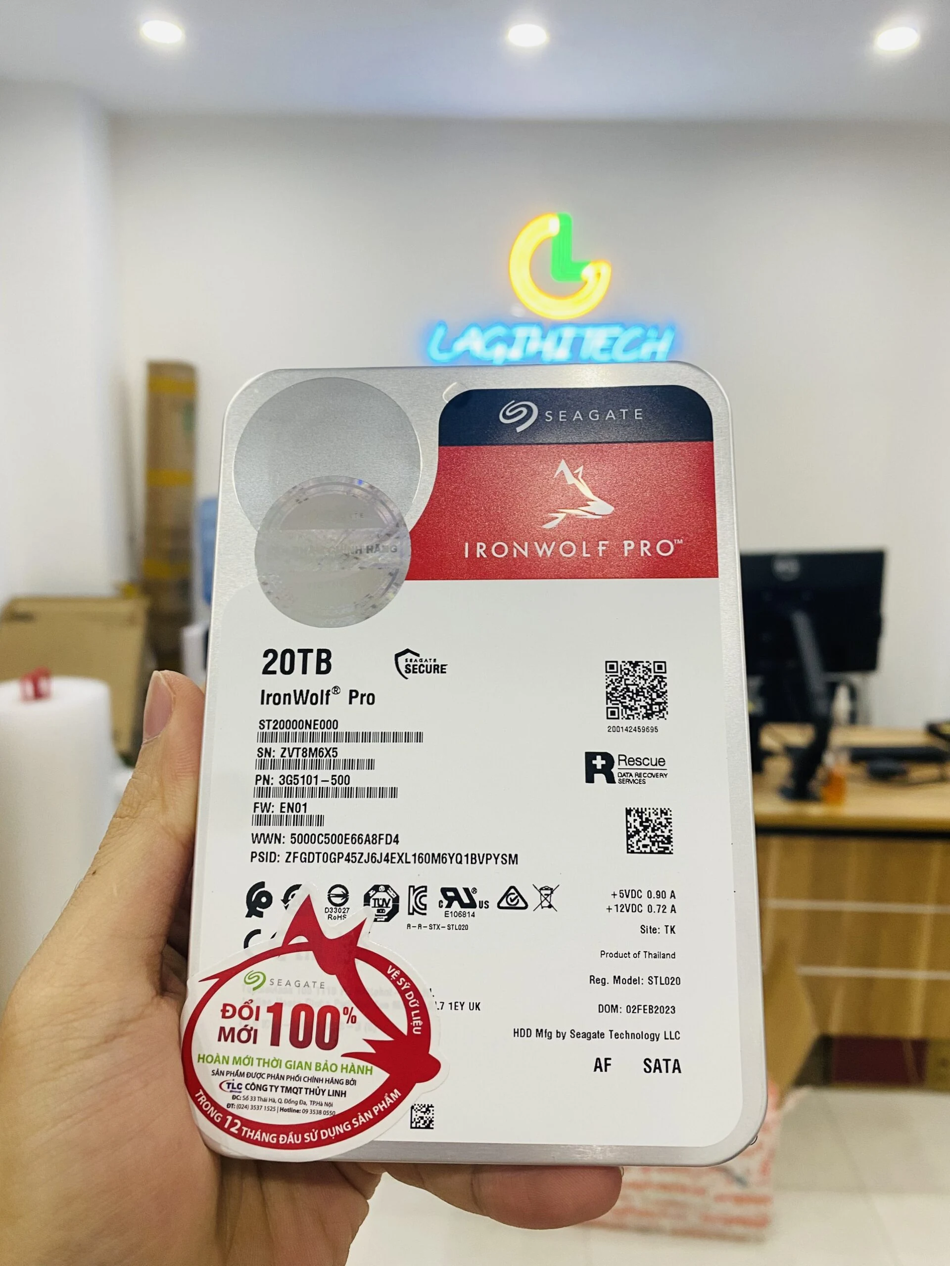 HDD Seagate IronWolf Pro 20TB 3.5 inch - ST20000NE000