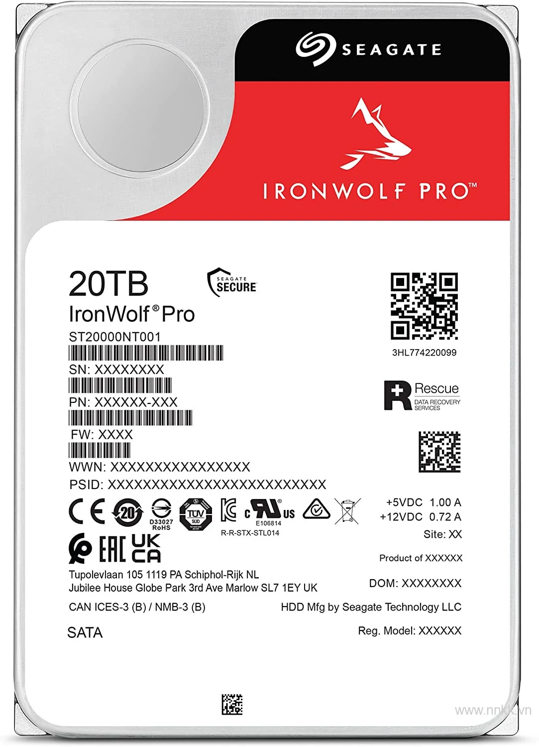 HDD Seagate IronWolf Pro 20TB 3.5 inch - ST20000NE000