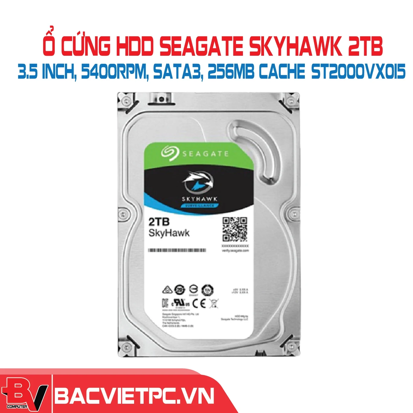 HDD Seagate SkyHawk 2TB 3.5 inch - ST2000VX015