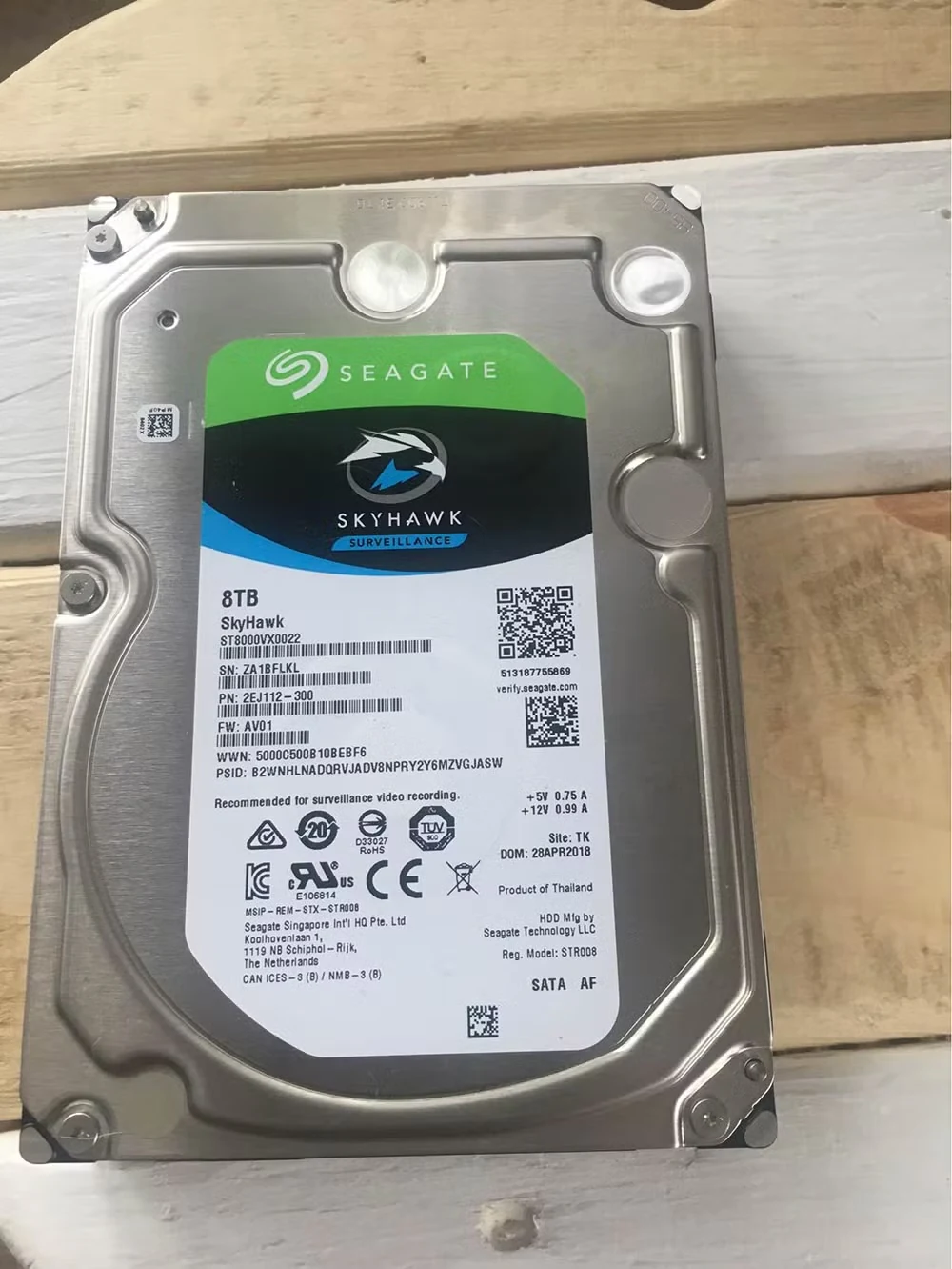HDD Seagate SkyHawk 8TB 3.5 inch - ST8000VX0022