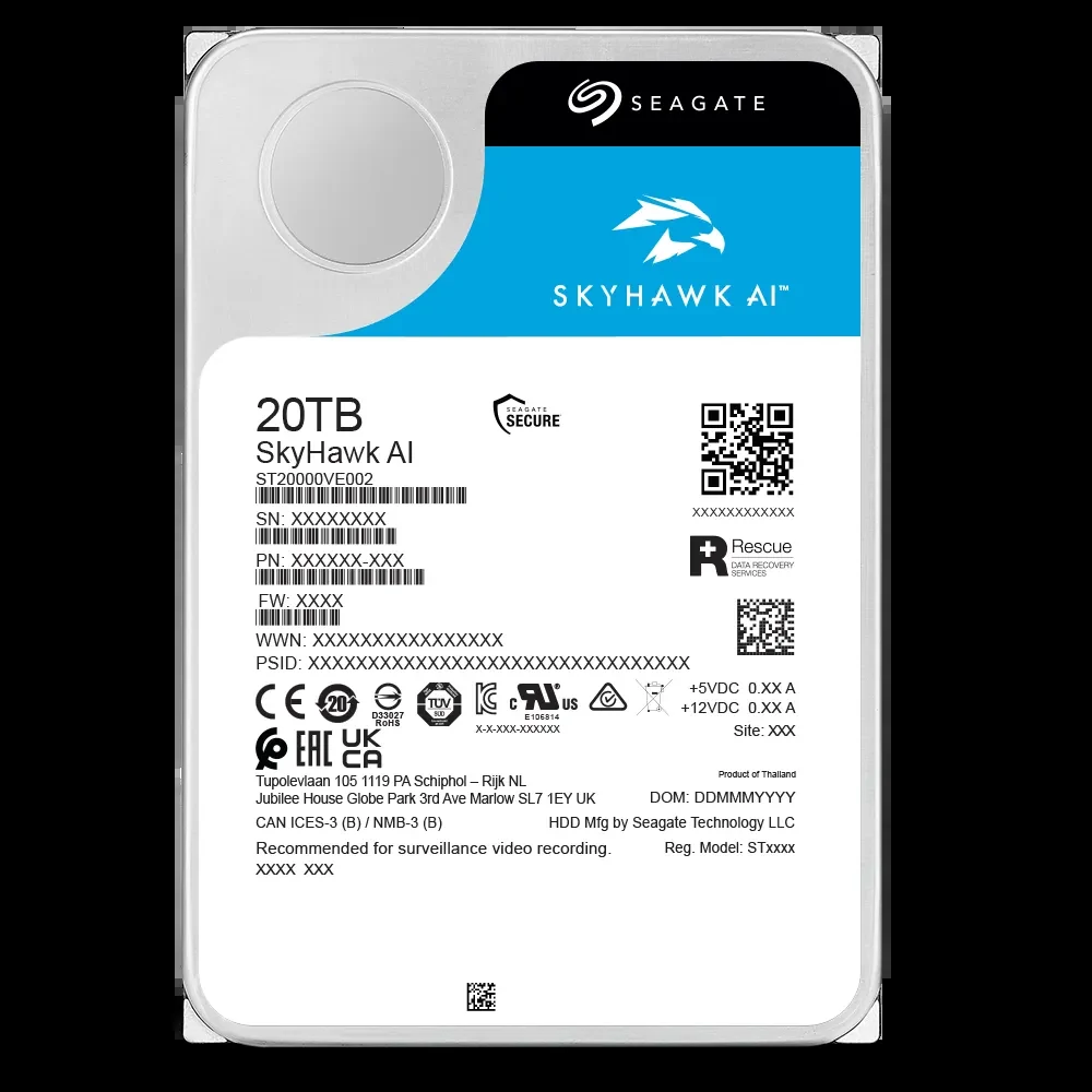 HDD Seagate SkyHawk AI 20TB 3.5 inch - ST20000VE002