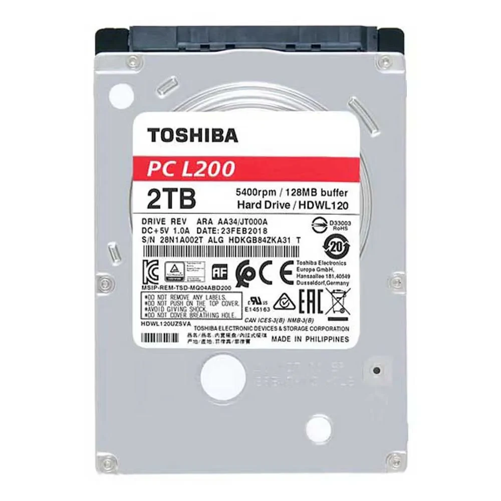 HDD Toshiba L200 2TB 2.5 inch - HDWL120UZSVA