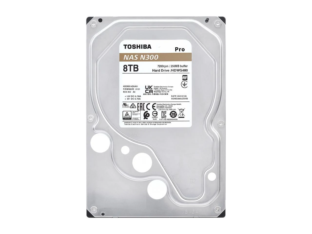 HDD Toshiba N300 Pro NAS 16TB 3.5 inch - HDWG51GXZSTB
