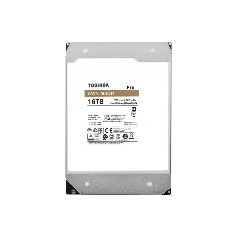 HDD Toshiba N300 Pro NAS 16TB 3.5 inch - HDWG51GXZSTB