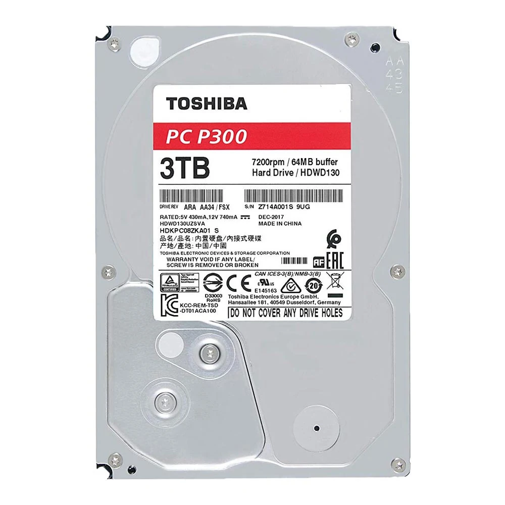 HDD Toshiba P300 3TB 3.5 inch - HDWD130UZSVA