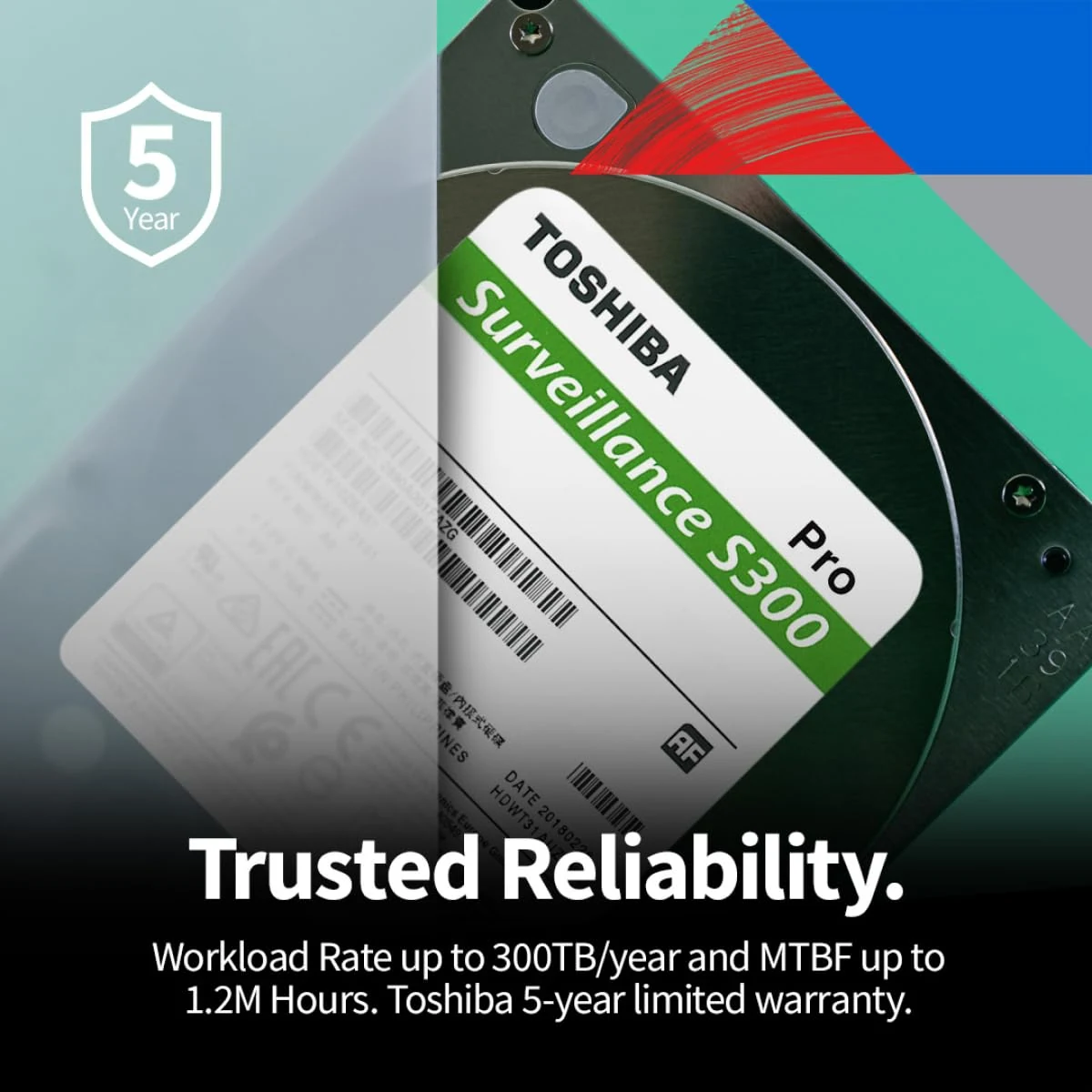HDD Toshiba S300 Pro Surveillance 6TB 3.5 inch - HDWTA60UZSVA