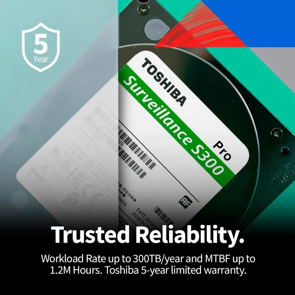 HDD Toshiba S300 Pro Surveillance 8TB 3.5 inch - HDWTA80UZSVA