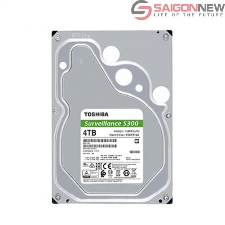 HDD Toshiba S300 Surveillance 4TB 3.5 inch - HDWT140UZSVA