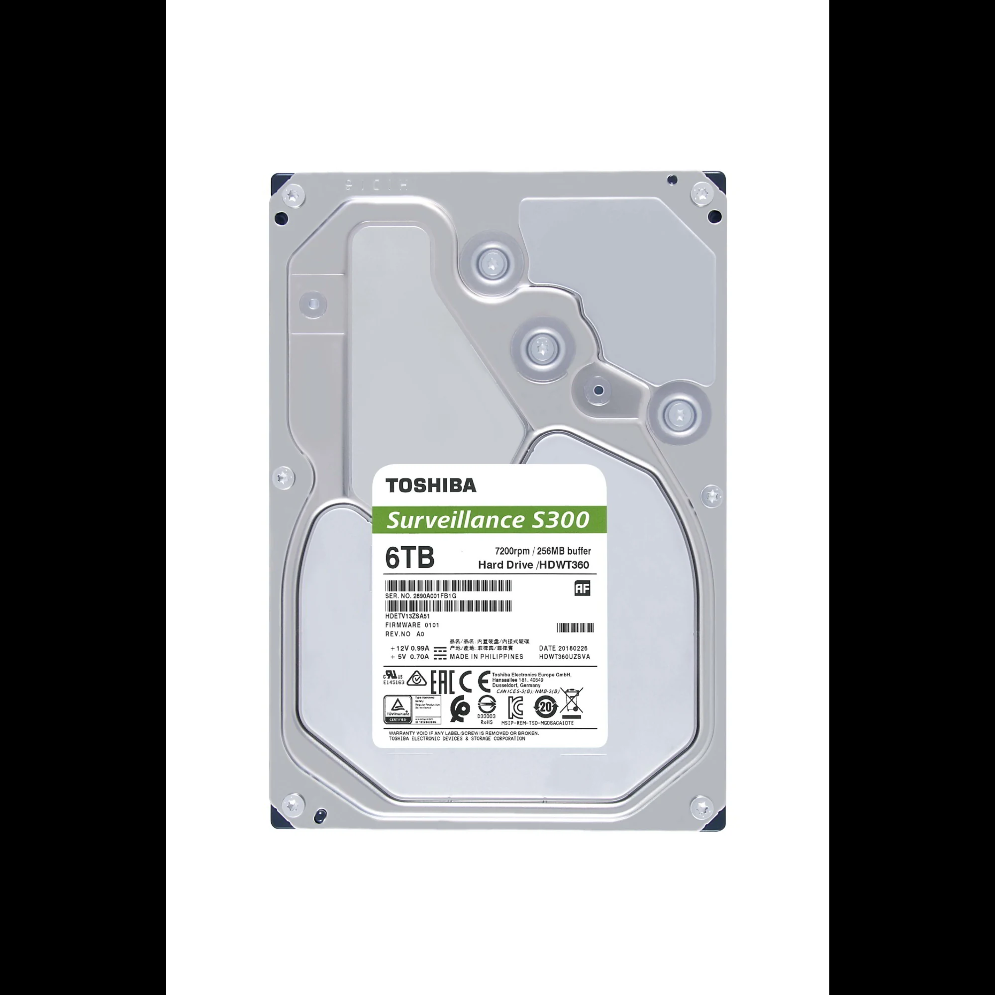 HDD Toshiba S300 Surveillance 6TB 3.5 inch - HDWT360UZSVA