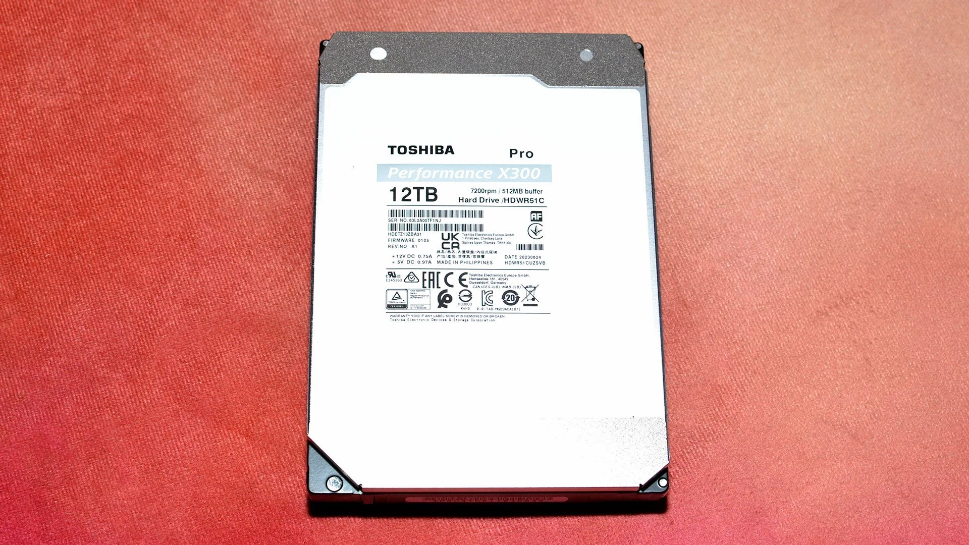 HDD Toshiba X300 Performance 12TB 3.5 inch - HDWR51CEZSTA