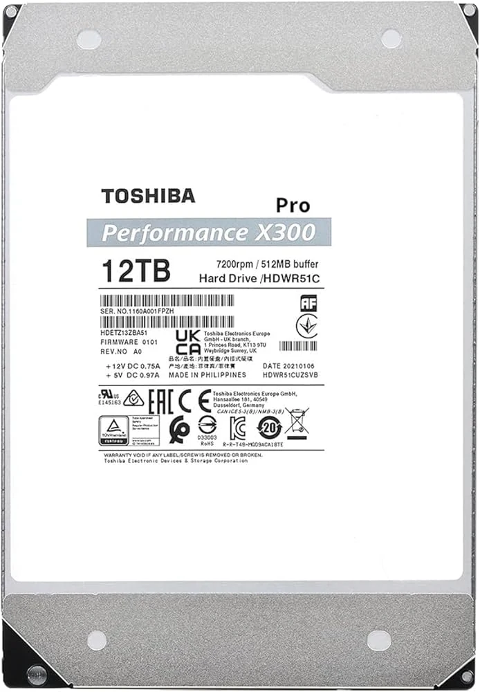 HDD Toshiba X300 Performance 12TB 3.5 inch - HDWR51CUZSVA