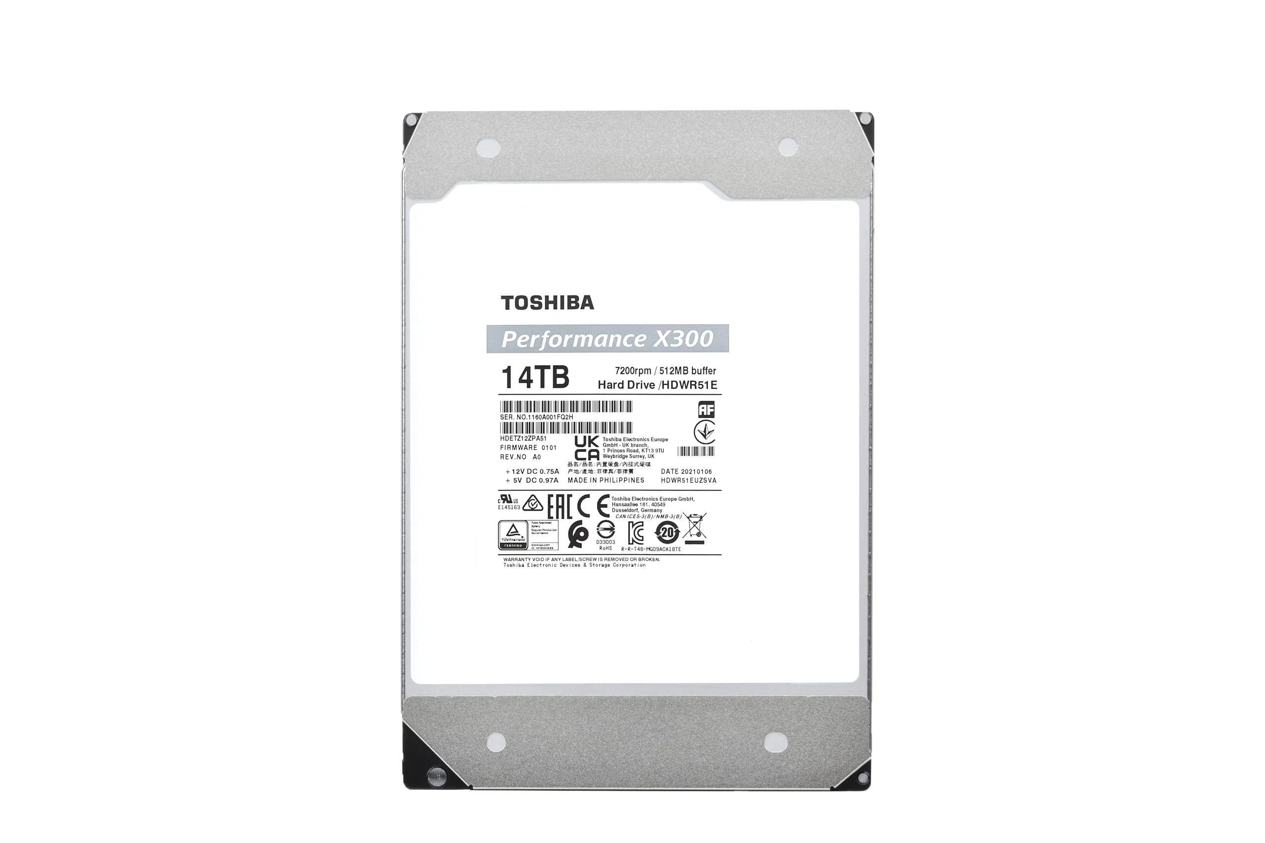 HDD Toshiba X300 Performance 14TB 3.5 inch - HDWR51EEZSTA