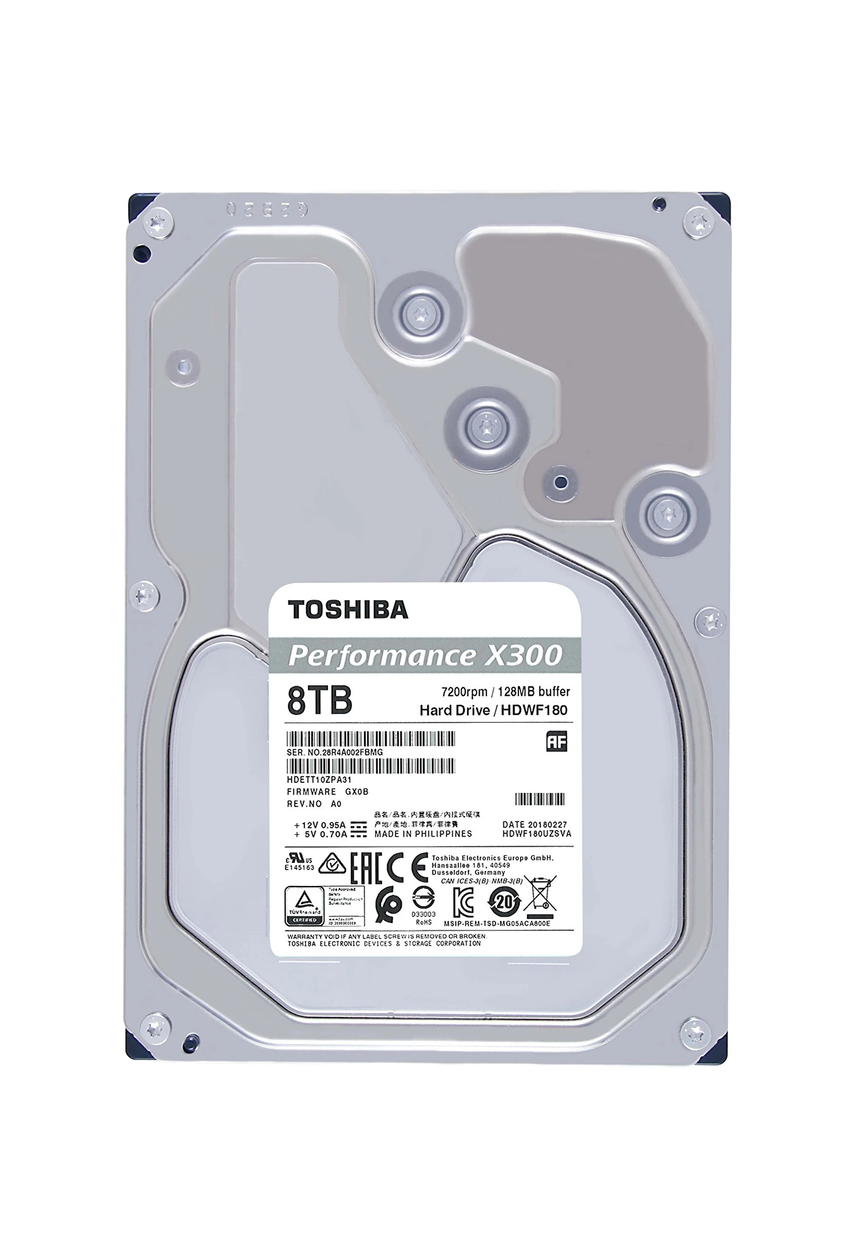 HDD Toshiba X300 Performance 8TB 3.5 inch - HDWF180UZSVA