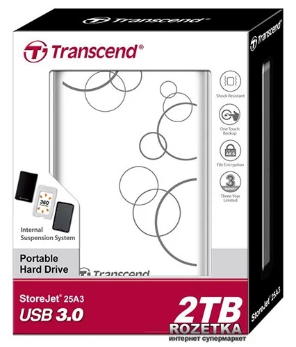 HDD Transcend StoreJet 25A3 2TB 2.5 inch - TS2TSJ25A3W