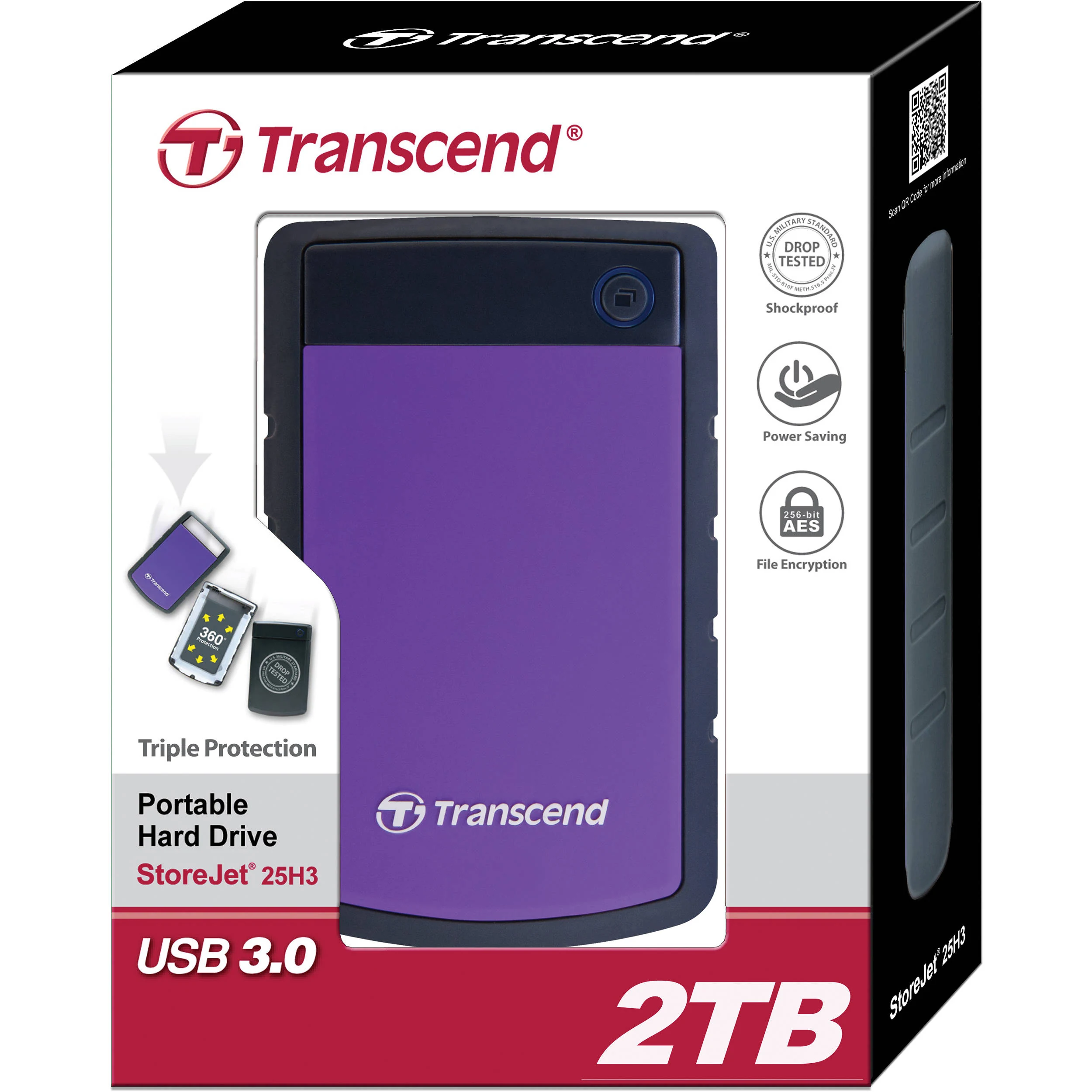 HDD Transcend StoreJet 25H3 2TB 2.5 inch - TS2TSJ25H3B