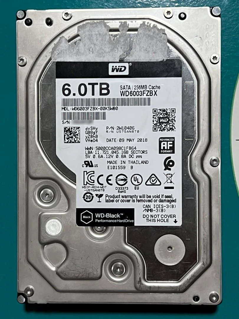 HDD WD Black 6TB 3.5 inch - WD6003FZBX