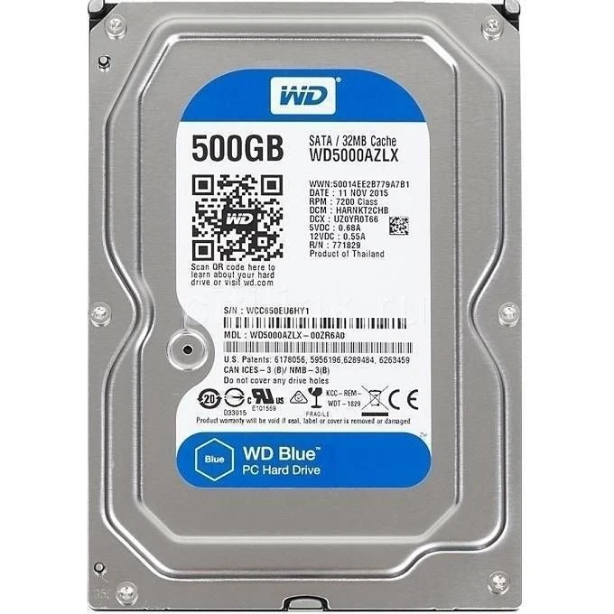HDD WD Blue 500GB 3.5 inch - WD5000AZLX