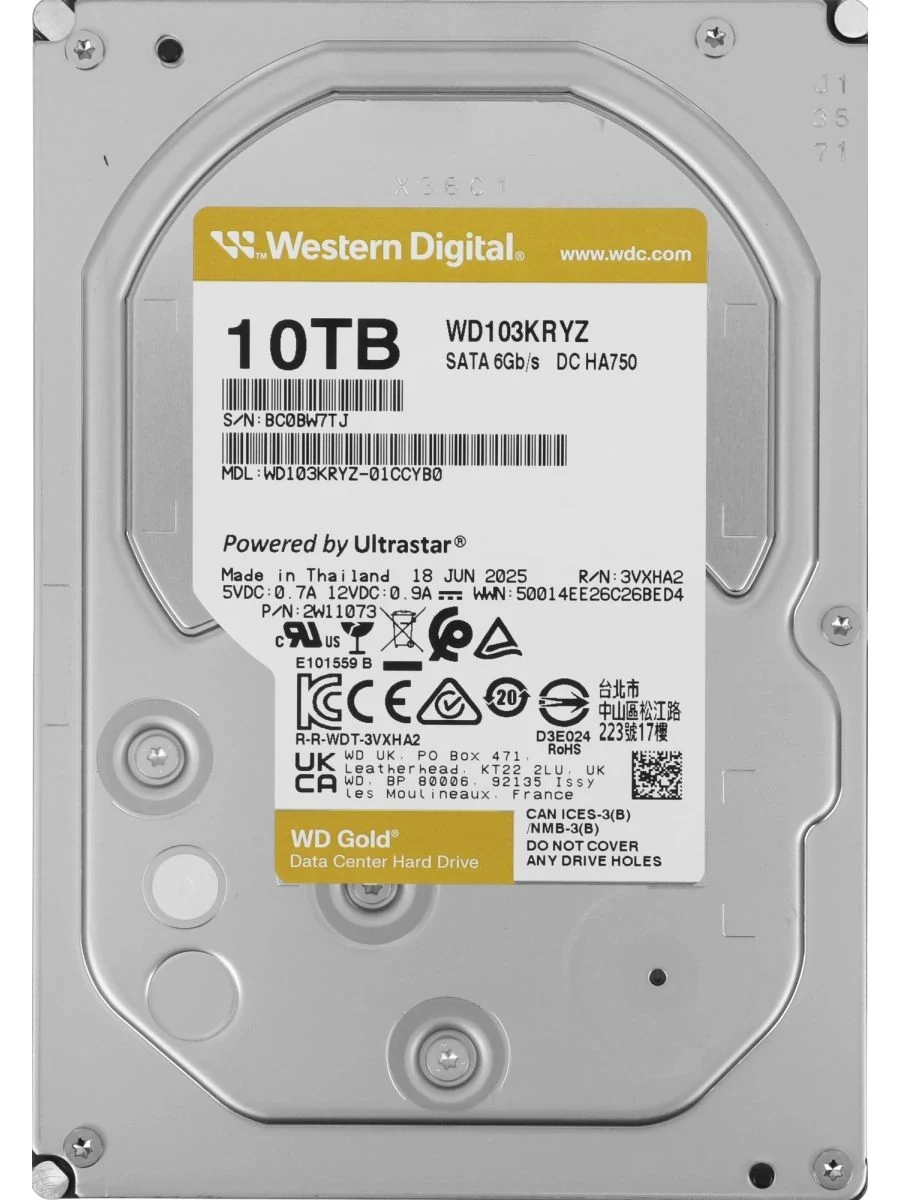 HDD WD Gold 10TB 3.5 inch - WD103KRYZ