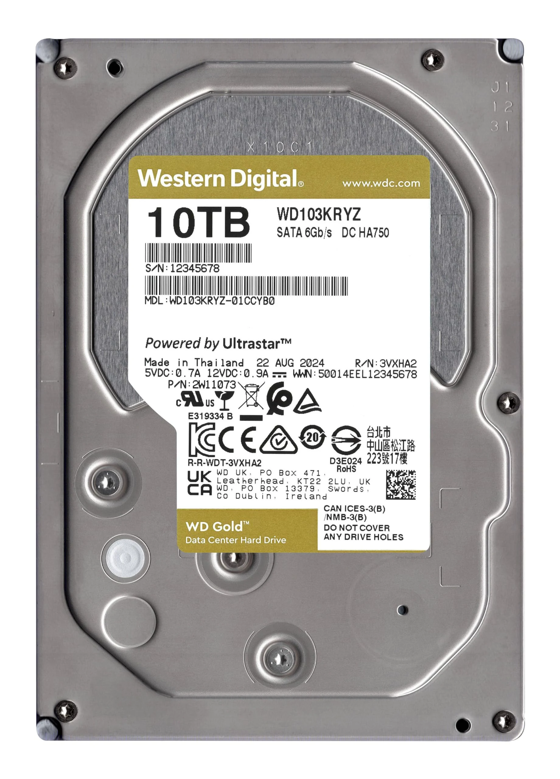 HDD WD Gold 10TB 3.5 inch - WD103KRYZ
