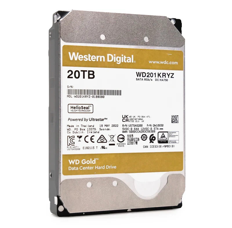 HDD WD Gold 20TB 3.5 inch - WD201KRYZ