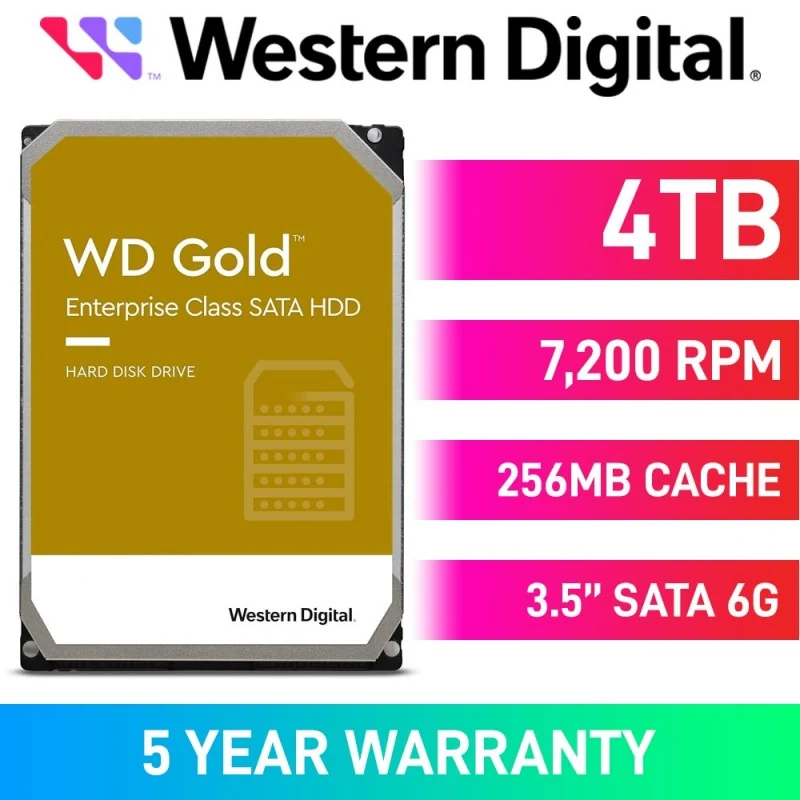 HDD WD Gold 4TB 3.5 inch - WD4003FRYZ