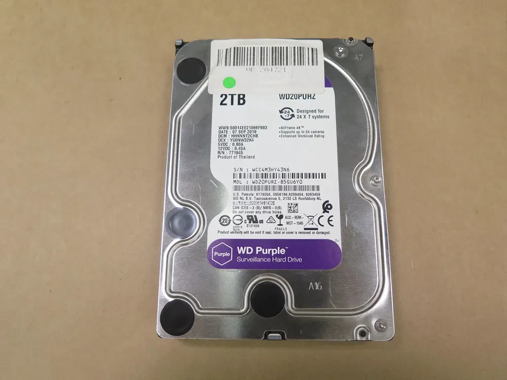 HDD WD Purple 2TB 3.5 inch - WD20PURZ