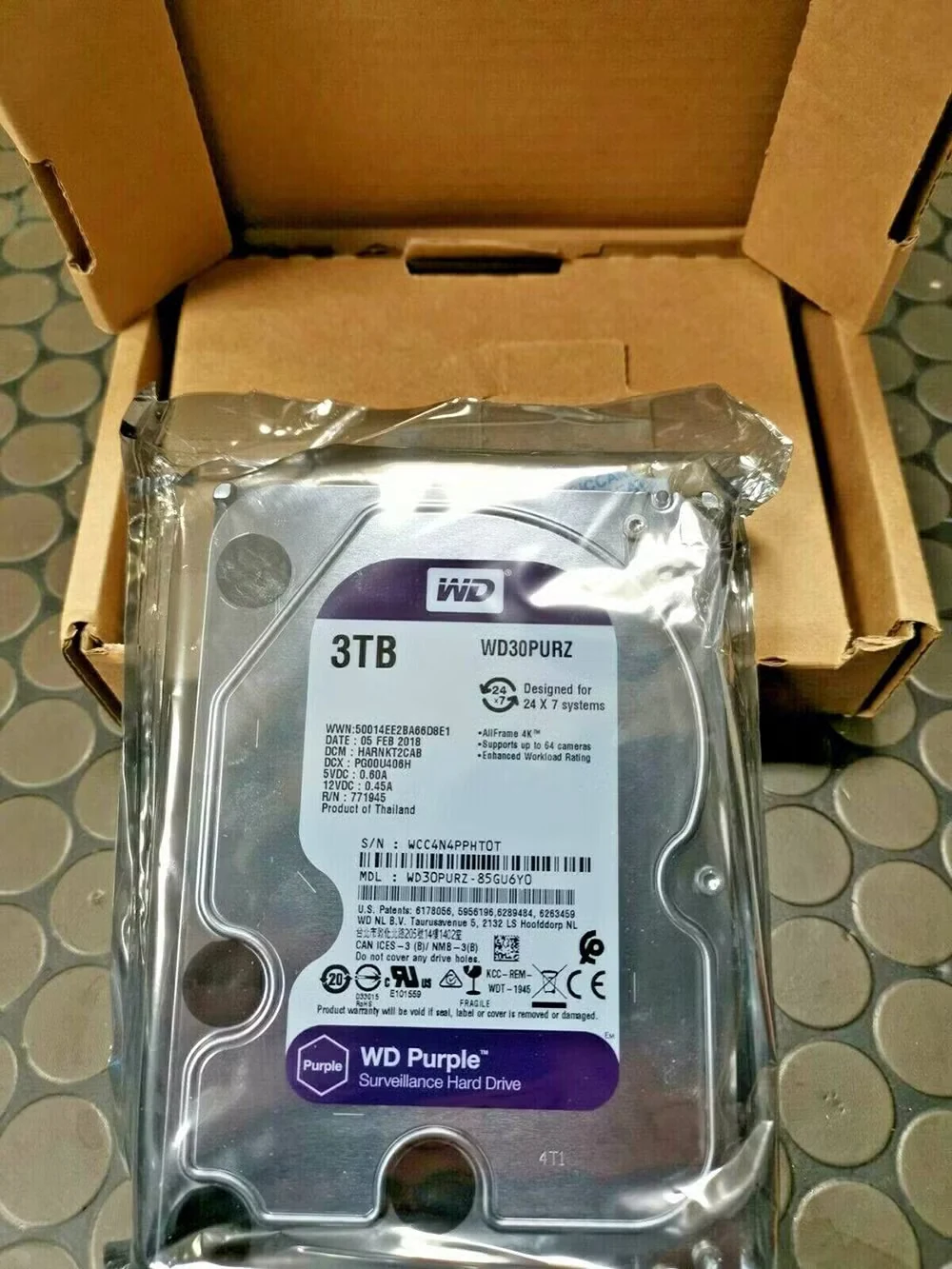 HDD WD Purple 3TB 3.5 inch - WD30PURZ