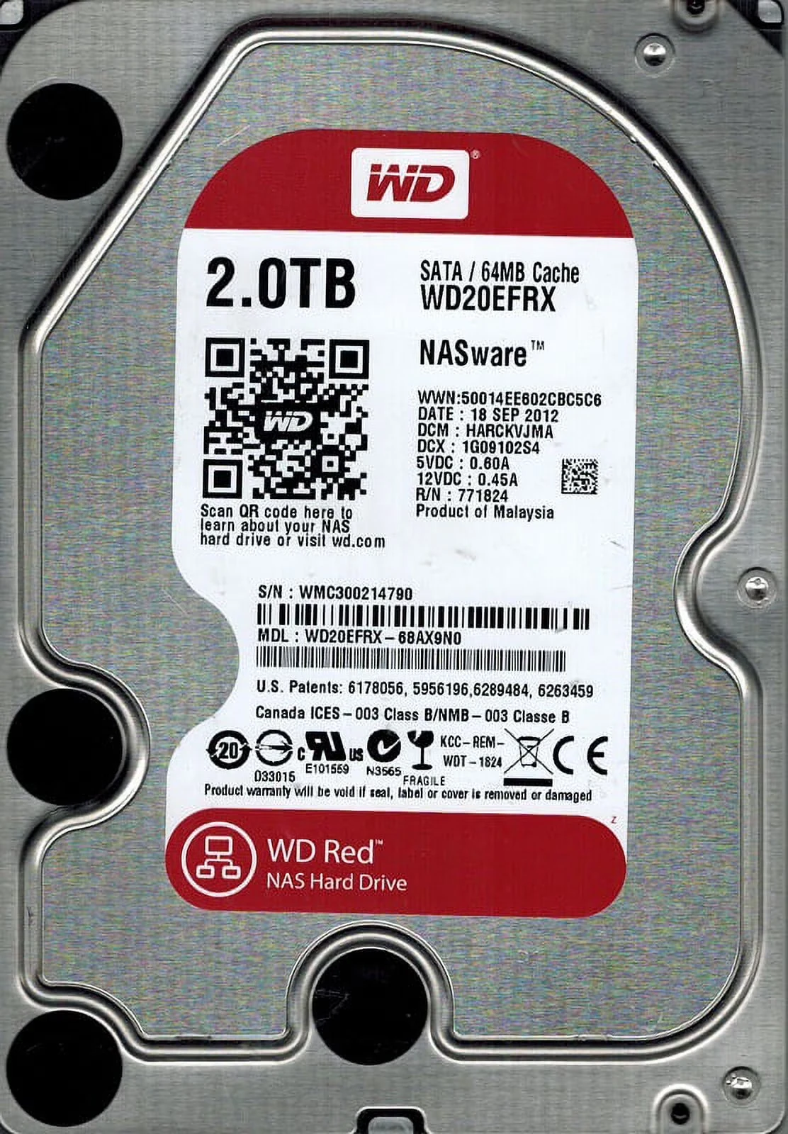 HDD WD Red 2TB 3.5 inch - WD20EFRX