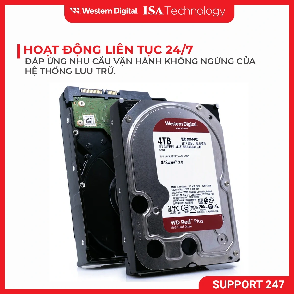 HDD WD Red 4TB 3.5 inch - WD40EFAX