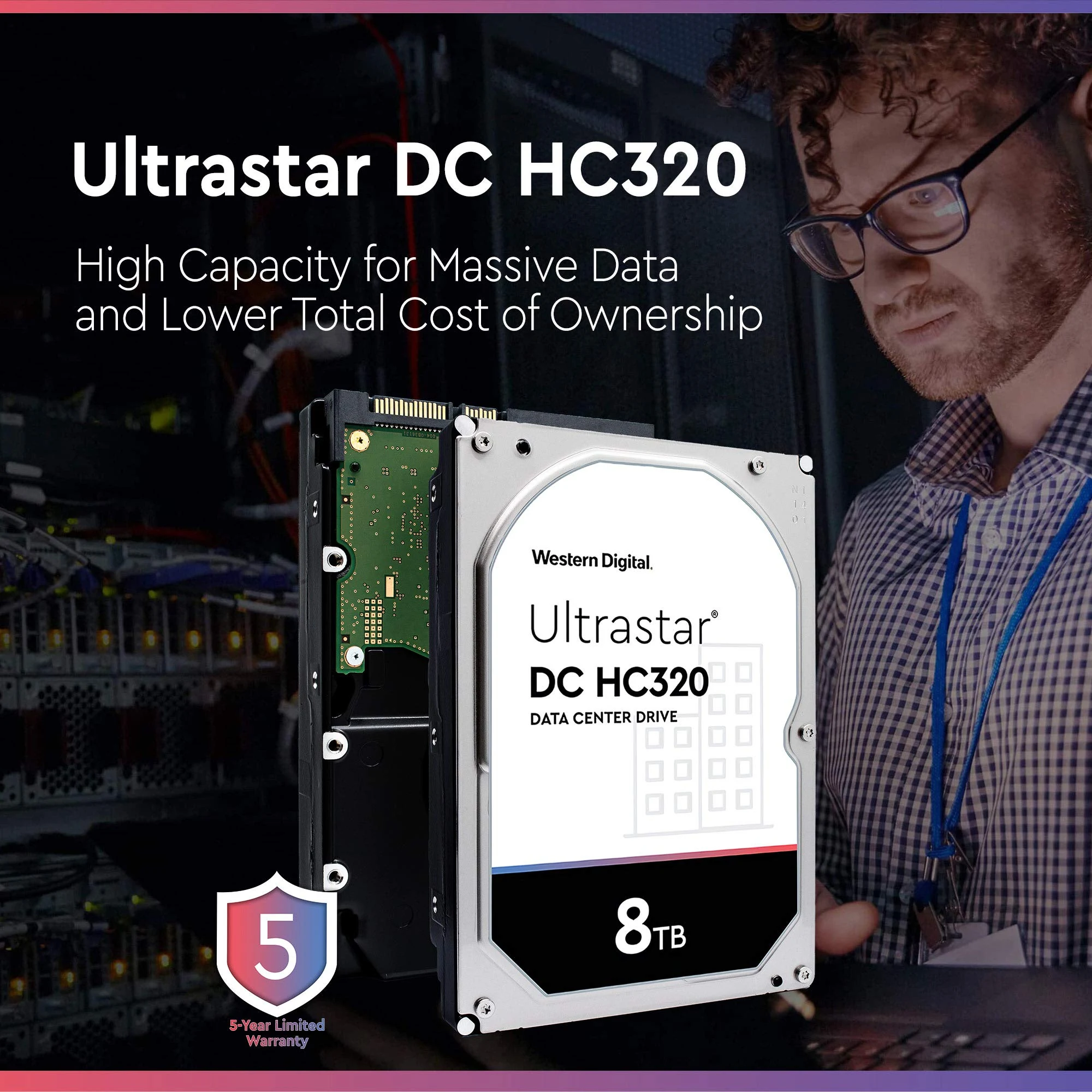 HDD WD Ultrastar DC HC320 8TB 3.5 inch - HUS728T8TALE6L4