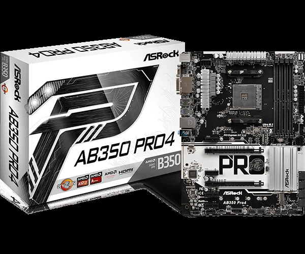 Mainboard ASRock AB350 Pro4 - AM4 - NEW