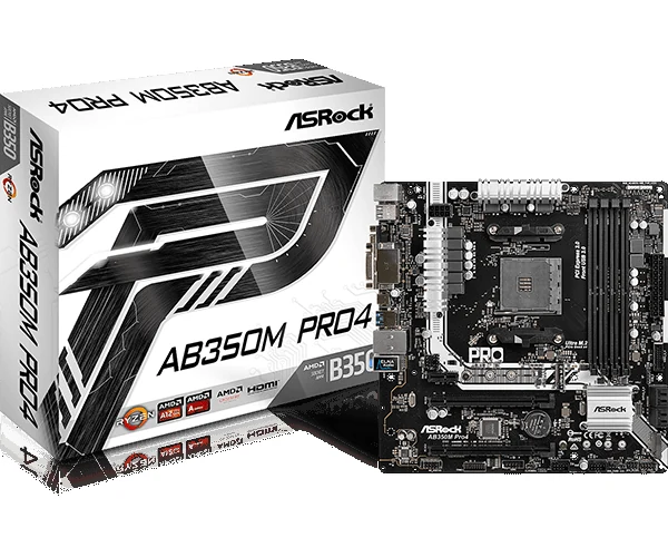 Mainboard ASRock AB350 Pro4 - AM4 - NEW