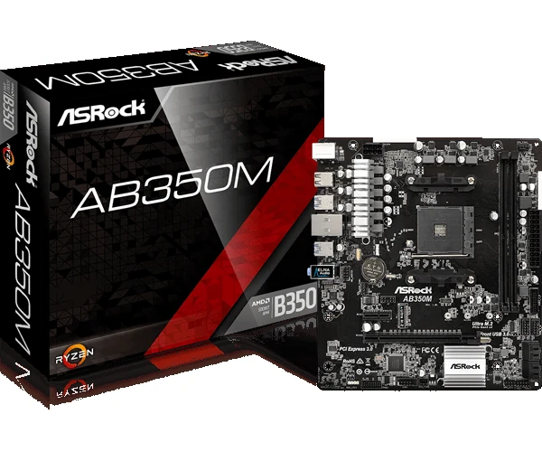 Mainboard ASRock AB350M - AM4 - NEW