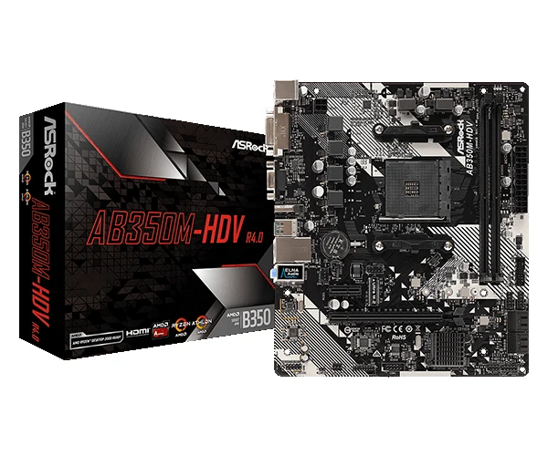 Mainboard ASRock AB350M - AM4 - NEW