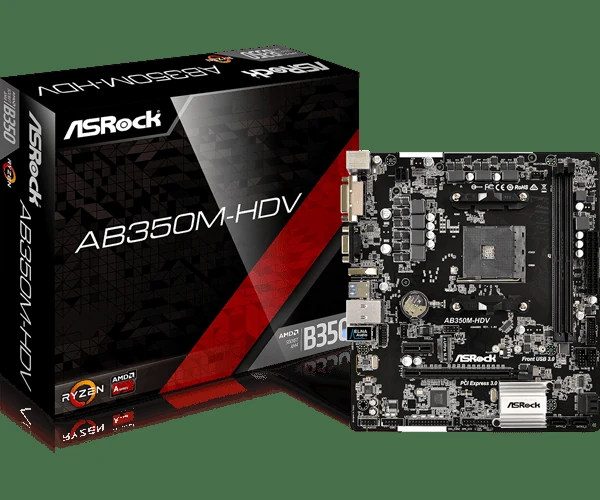 Mainboard ASRock AB350M-HDV - AM4 - NEW