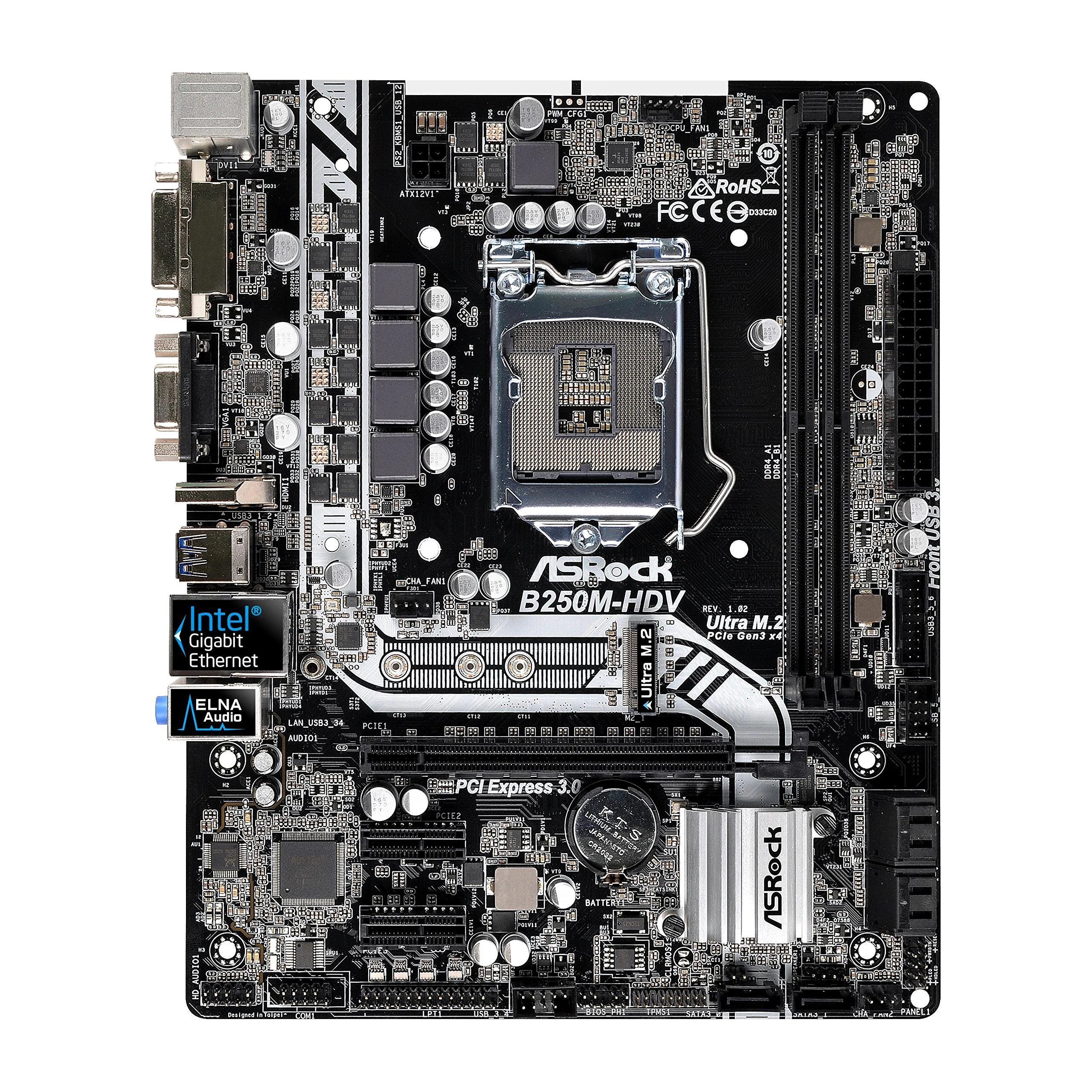 Mainboard ASRock B250M-HDV - LGA 1151 - NEW