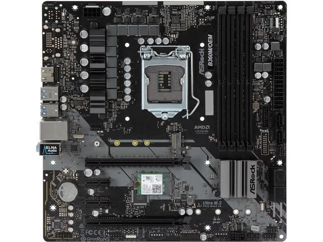 Mainboard ASRock B360M/ac - LGA 1151 - NEW