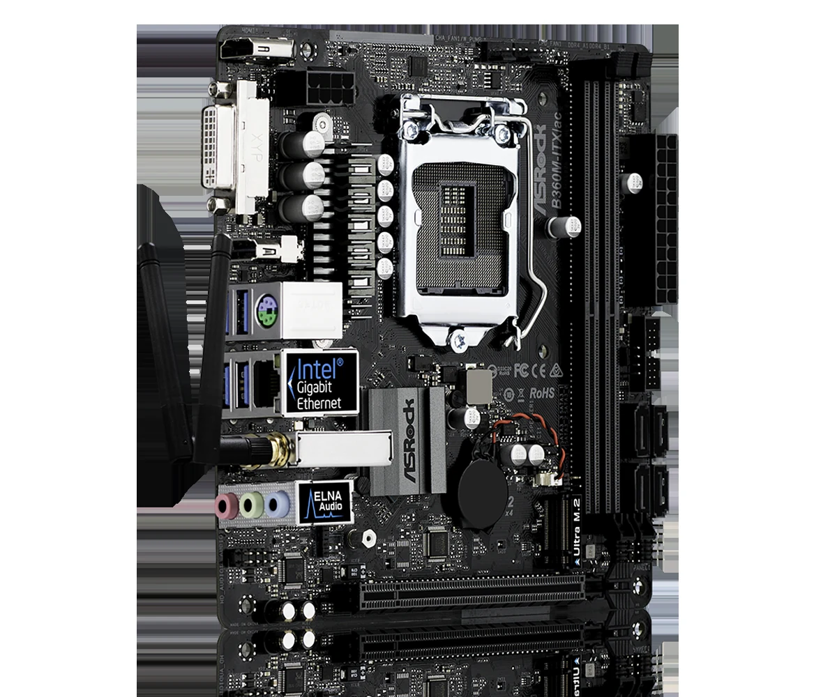 Mainboard ASRock B360M-ITX/ac - LGA 1151 - NEW