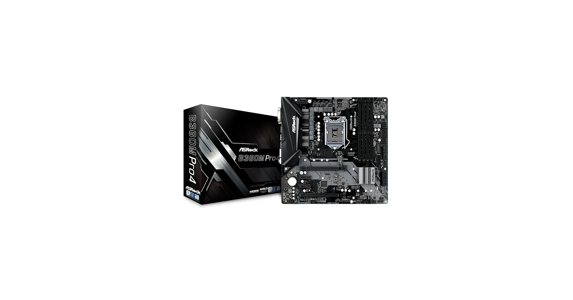 Mainboard ASRock B360M Pro4-F - LGA 1151 - NEW