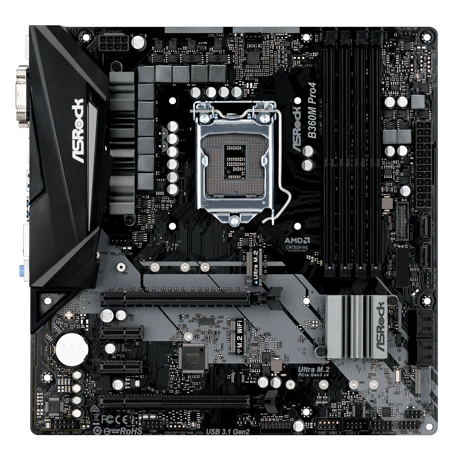 Mainboard ASRock B360M Pro4 - LGA 1151 - NEW
