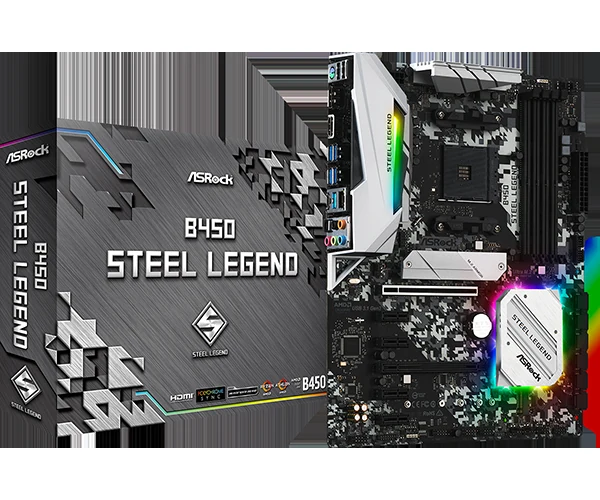 Mainboard ASRock B450 Steel Legend - AM4 - NEW