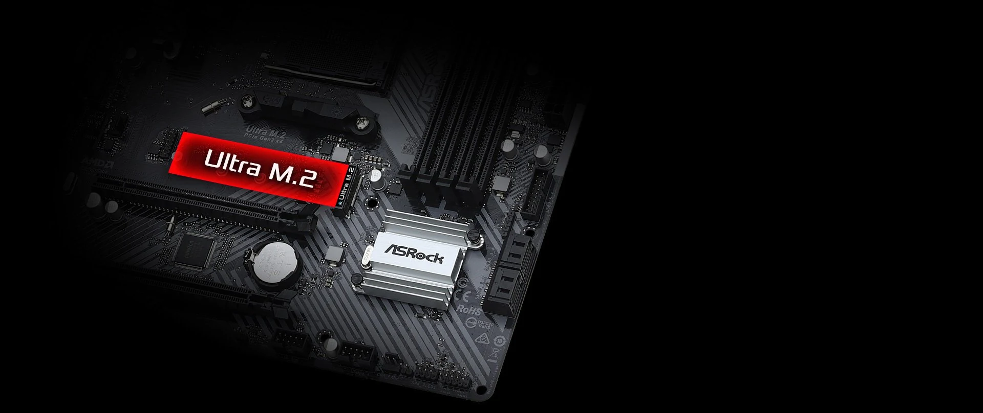 Mainboard ASRock B450M/ac R2.0 - AM4 - NEW