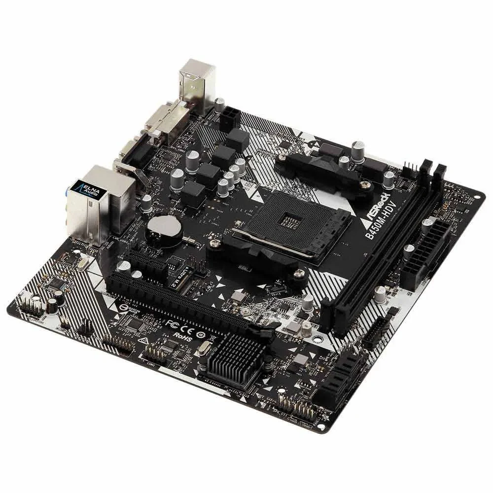 Mainboard ASRock B450M-HDV - AM4 - NEW