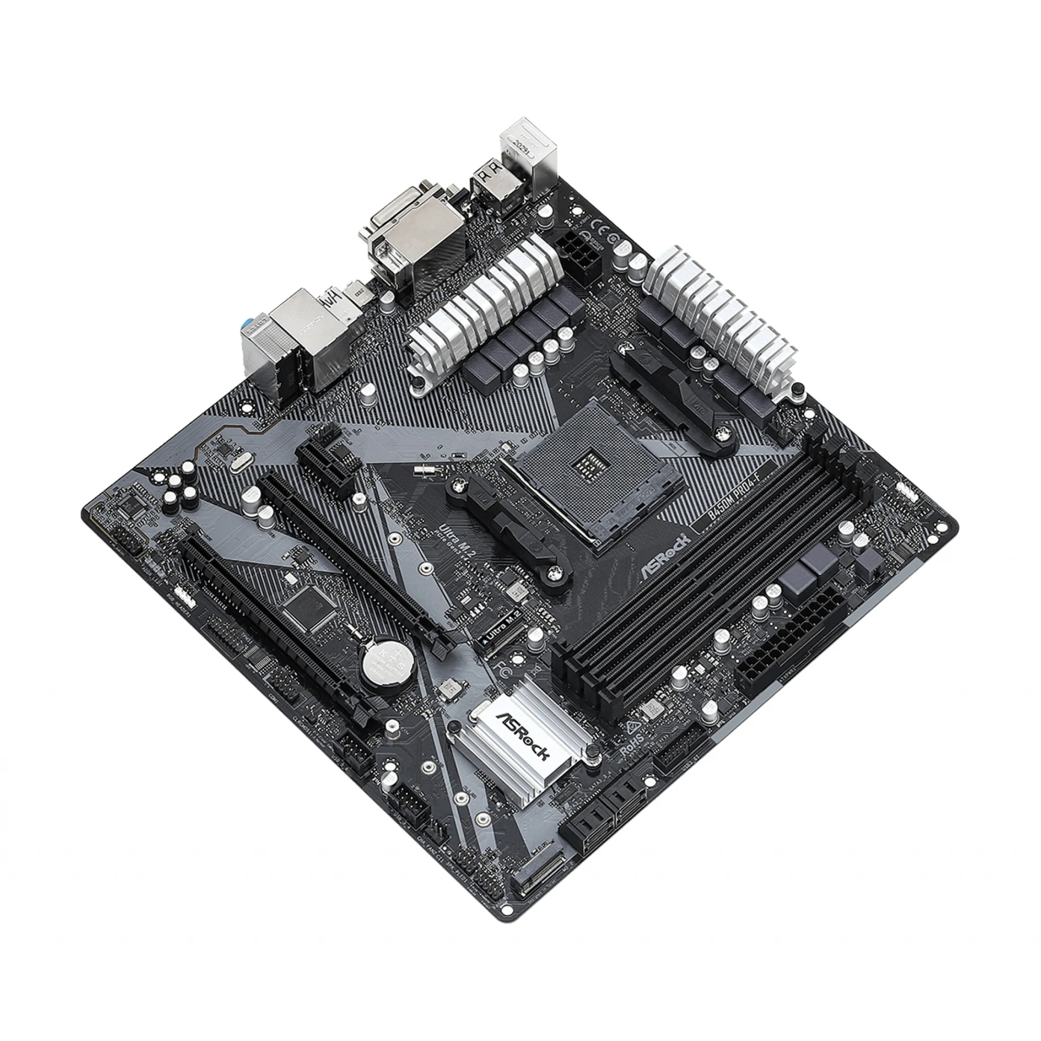 Mainboard ASRock B450M Pro4-F - AM4 - NEW