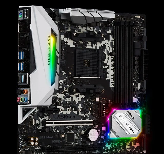 Mainboard ASRock B450M Steel Legend - AM4 - NEW