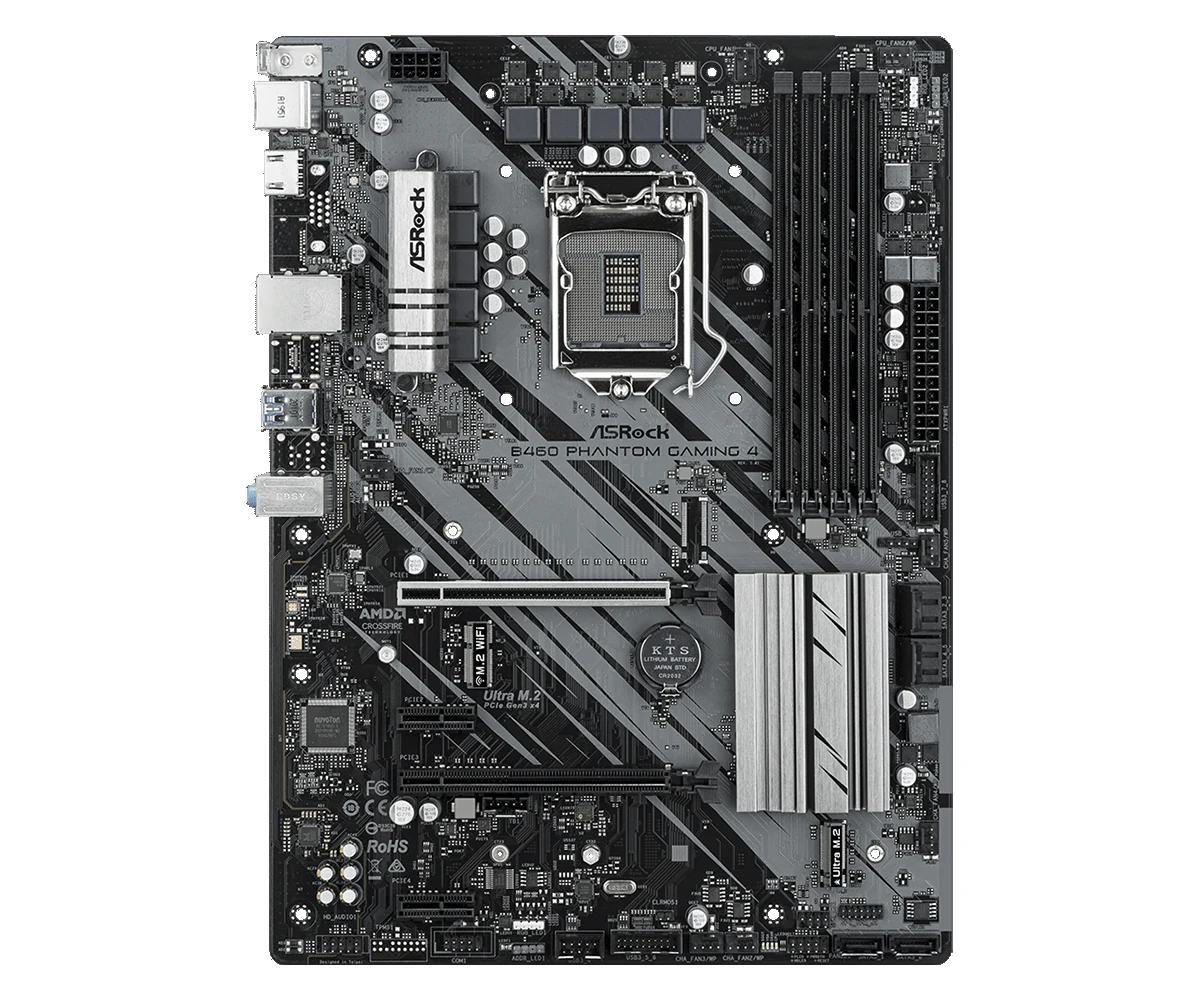 Mainboard ASRock B460 Phantom Gaming 4 - LGA 1200 - NEW