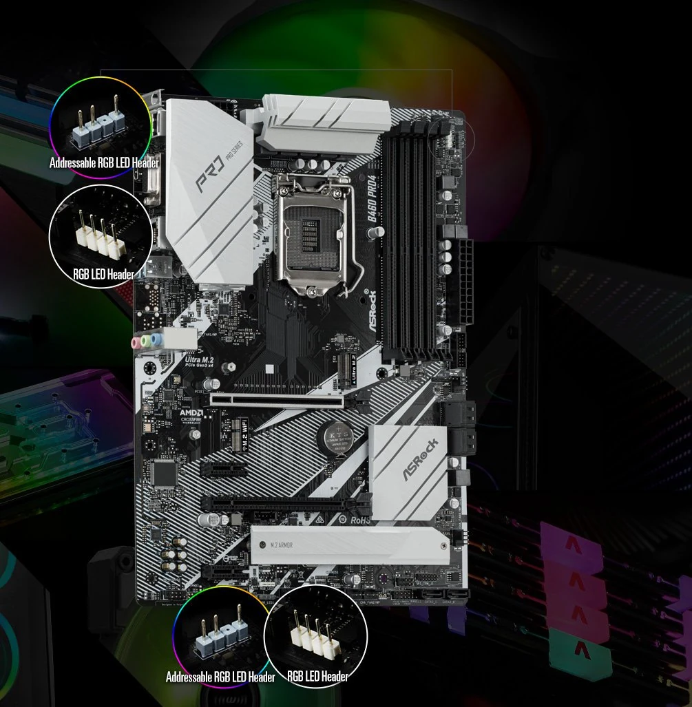 Mainboard ASRock B460 Pro4 - LGA 1200 - NEW