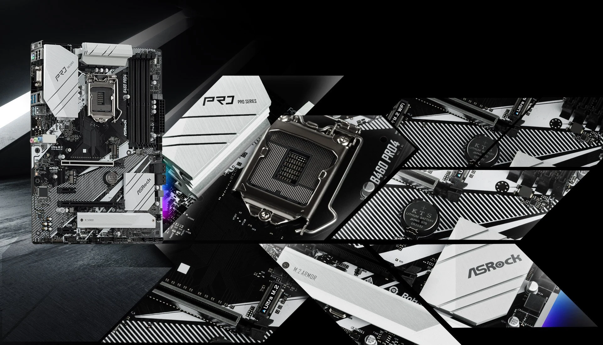 Mainboard ASRock B460 Pro4 - LGA 1200 - NEW